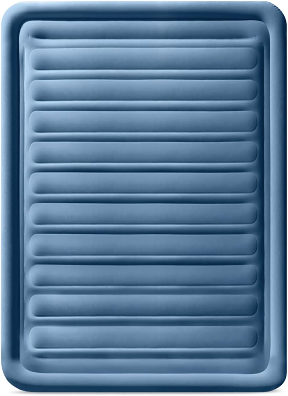 Intex: Dura-Beam Deluxe Comfort-Plush Air Mattress - 22" Queen Blue - Built-in Electric Pump, Durable Fiber-Tech, Carry Bag Included, 600lb Capacity