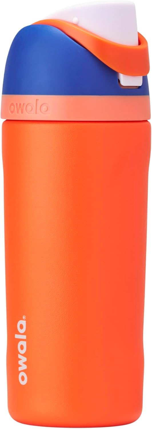 Owala FreeSip Insulated Stainless Steel Water Bottle with Straw for Sports, Travel, and School BPA-Free Sports Water Bottle, 24 oz, Dreamy Field