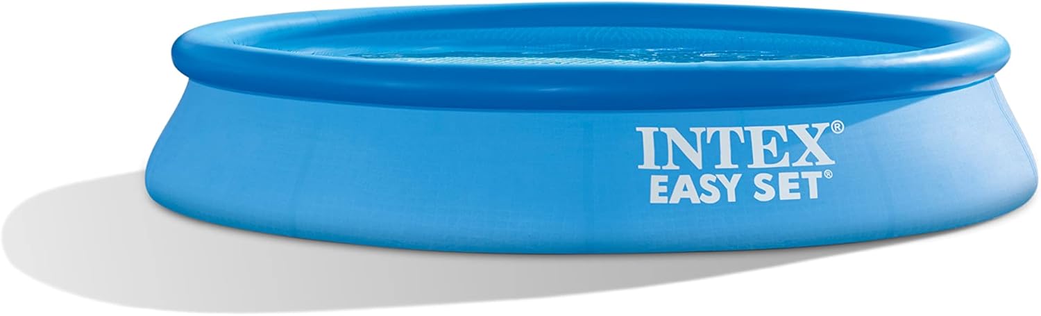 INTEX 28106EH Easy Set Inflatable Swimming Pool: 8ft x 24in – Puncture-Resistant Material – Quick Inflation – 513 Gallon Capacity – 18in Water Depth