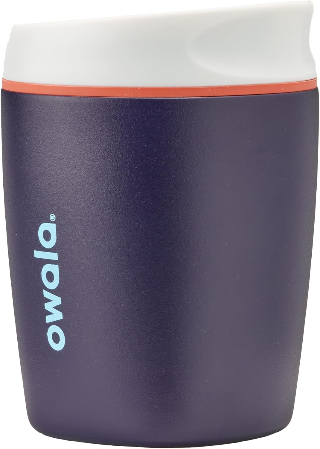 Owala SmoothSip Insulated Stainless Steel Coffee Tumbler, Reusable Iced Coffee Cup, Hot Coffee Travel Mug, BPA Free 20 oz, Gray (Cloudscape)
